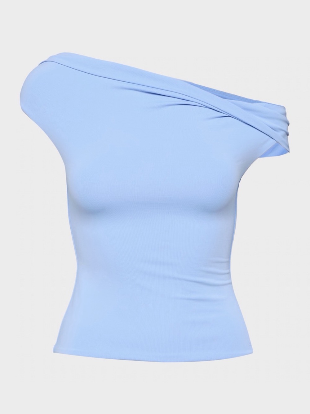 Aritzia Dayflower Blue One-Shoulder Women's Contour Ravish Top